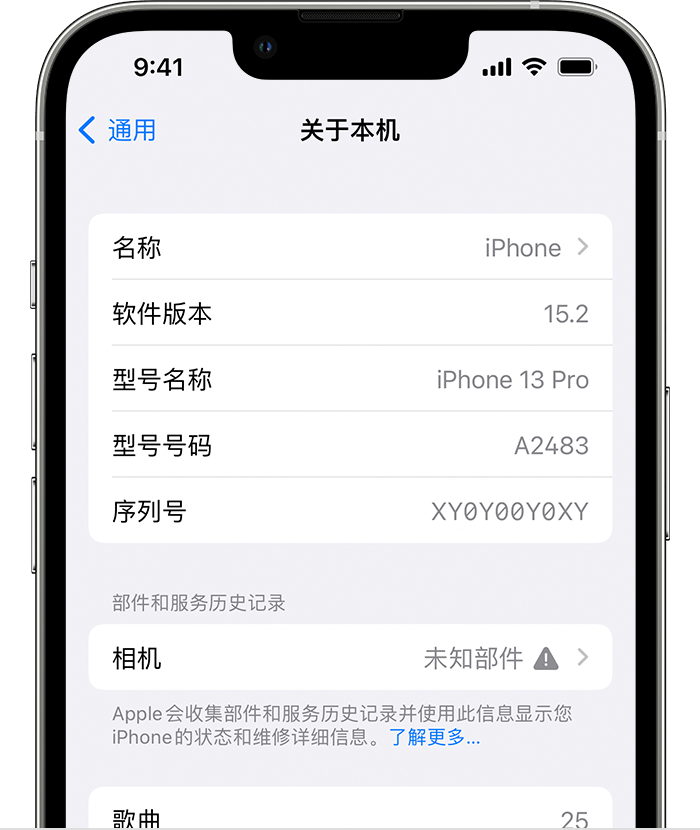 乾安苹果维修分享iPhone 出现提示相机“未知部件”是什么原因？ 