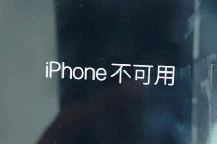 乾安苹果服务网点分享锁屏界面显示“iPhone 不可用”如何解决 